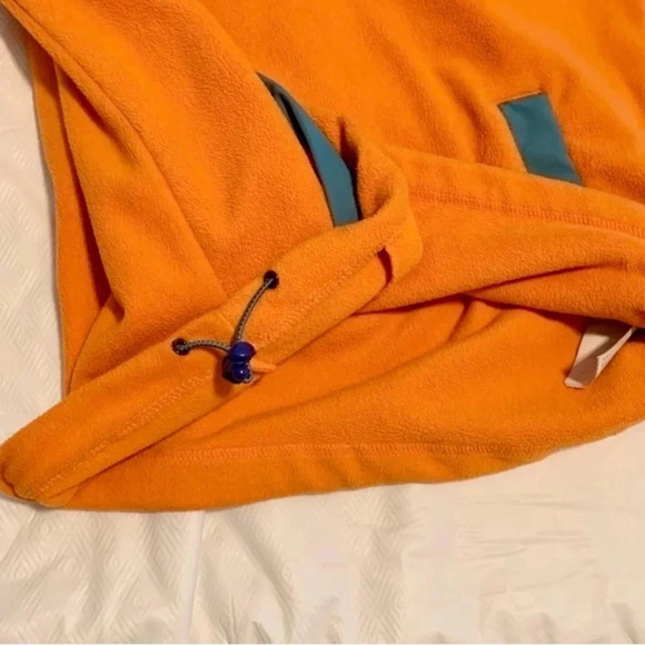Billabong Adventure Pullover Fleece Sweater Jacket Blue Orange Color block M - Picture 6 of 9
